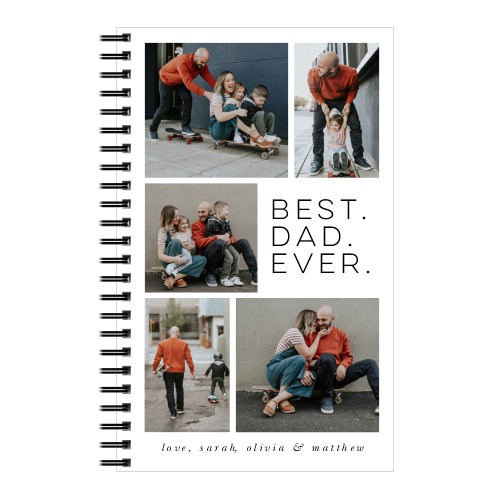 Best Dad Modern 5x8 Notebook, 5x8, White