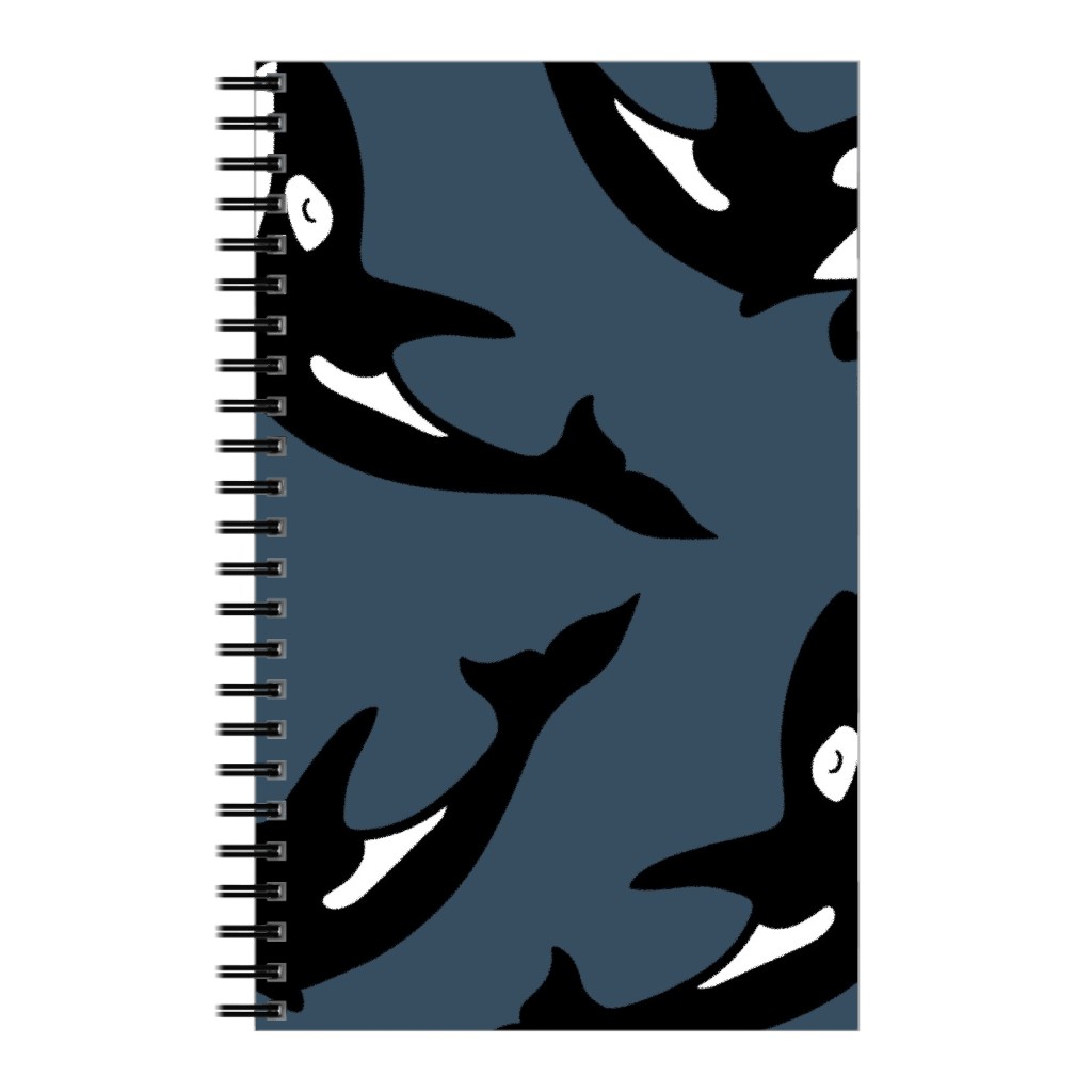 Orca Notebook, 5x8, Blue, Midnight