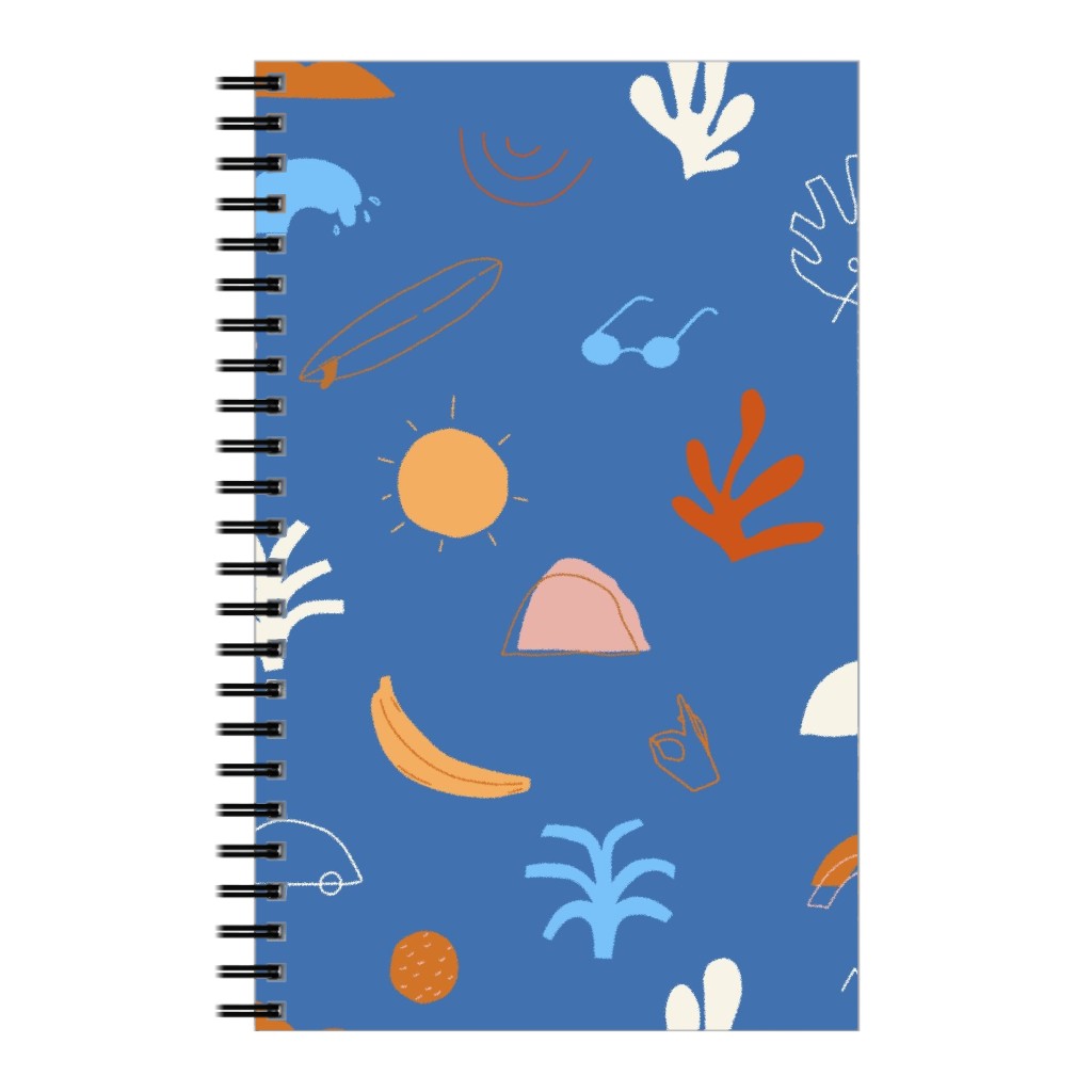 Summer Dayz - Blue Notebook, 5x8, Blue