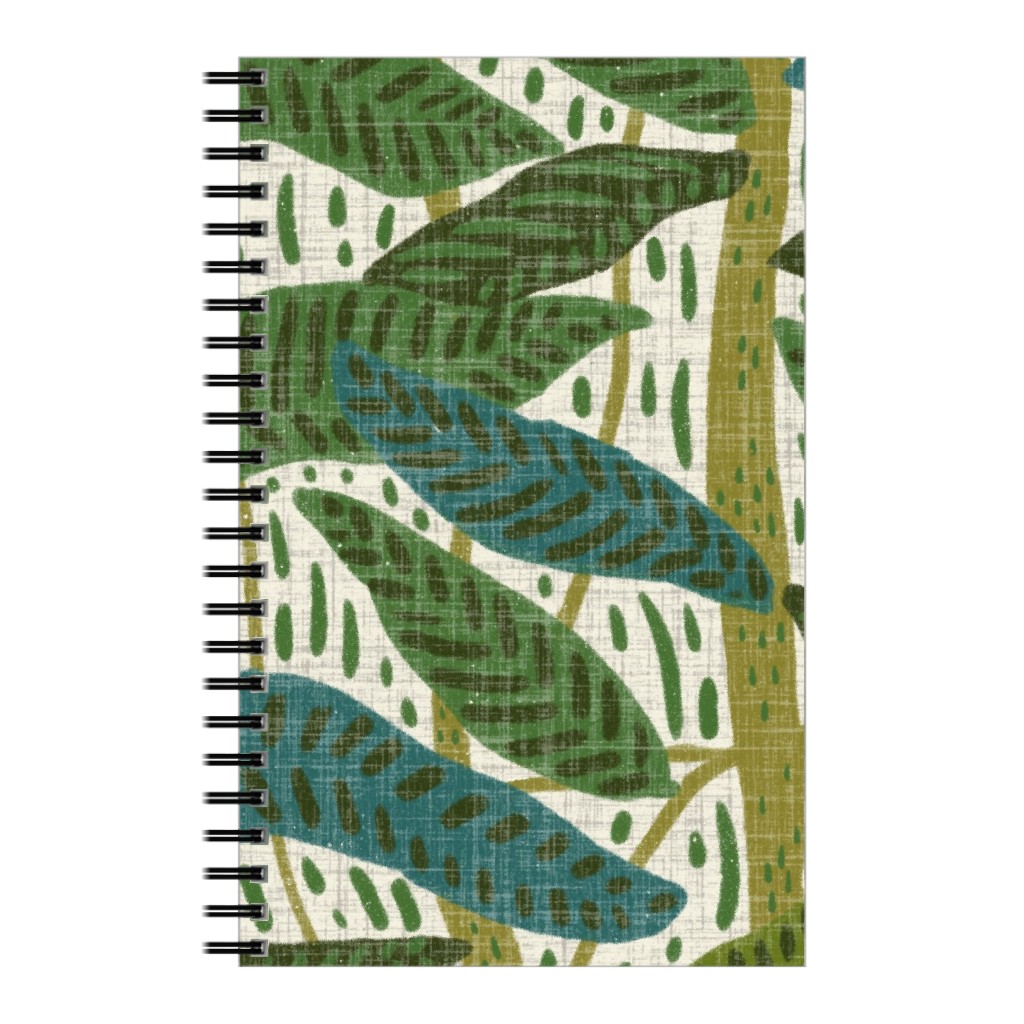 Jungle Foliage - Green Notebook, 5x8, Green