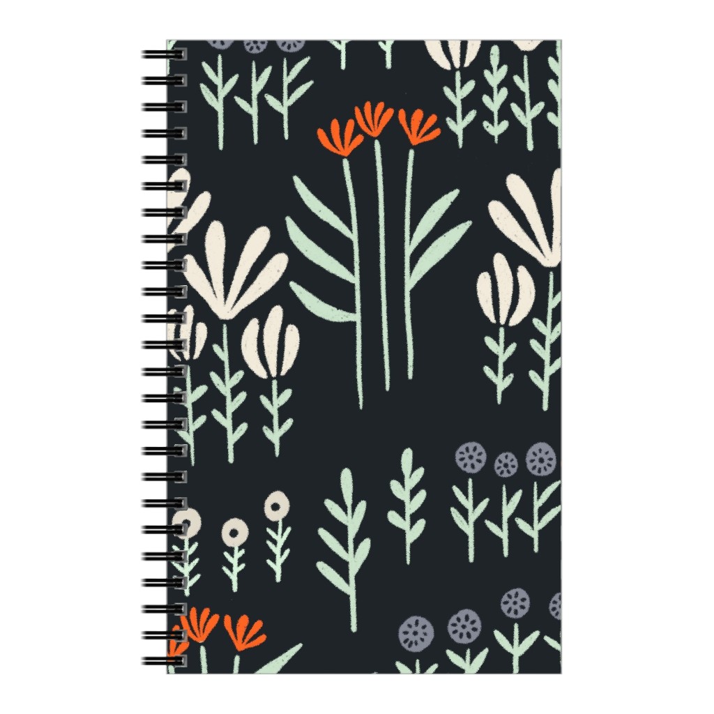 Delicate Floral Orange and White Notebook Shutterfly