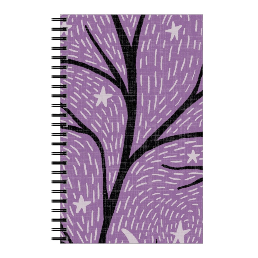Spooky Night - Purple Notebook, 5x8, Purple
