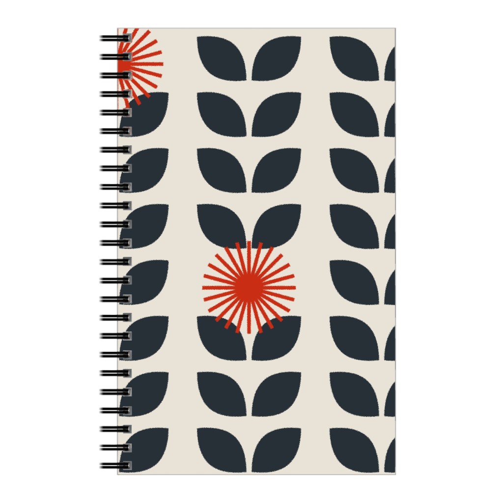 Scandinavian Climbing Vines - Neutral Notebook, 5x8, Beige, Pearl