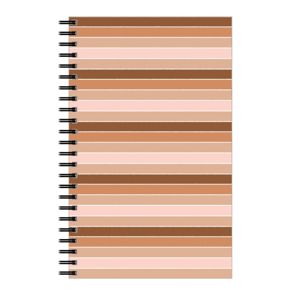 Candy Stripes Horizontal - Pink Notebook, 5x8, Pink