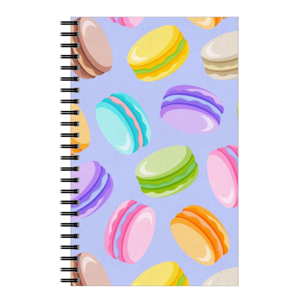 Pastel Macarons - Lavender Notebook, 5x8, Purple