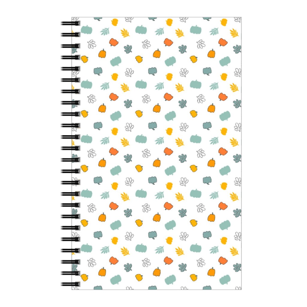 Autumn Harvest Vegetables - Light Notebook, 5x8, Multicolor