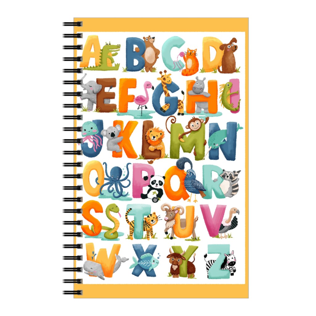 Animal Alphabet - Multi Notebook, 5x8, Multicolor