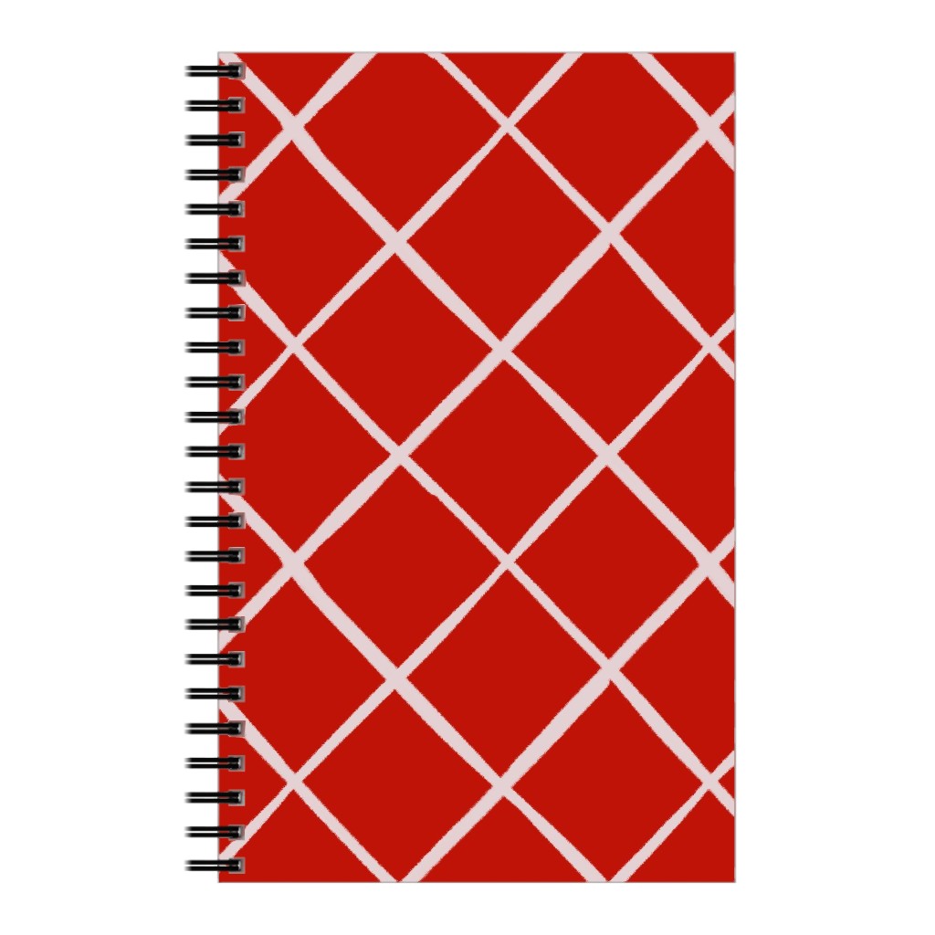 Check on Red Notebook, 5x8, Red