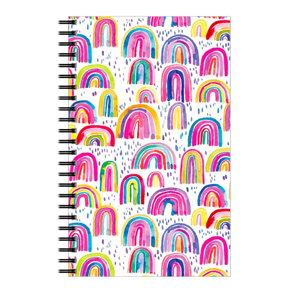 Rainbows Watercolor - Multi Notebook, 5x8, Multicolor