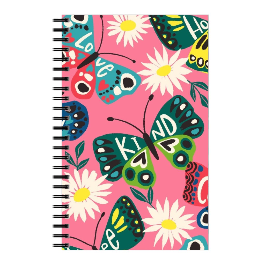 Garden Butterfly - Multi Notebook, 5x8, Multicolor