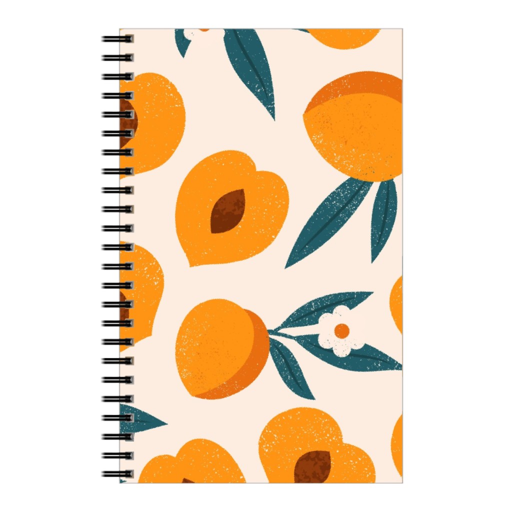 Summer Peches - Orange Notebook, 5x8, Orange