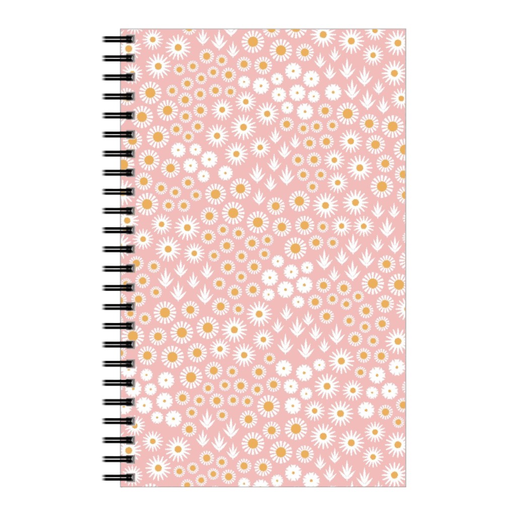 Ditsy Flowers - Pink Notebook, 5x8, Pink