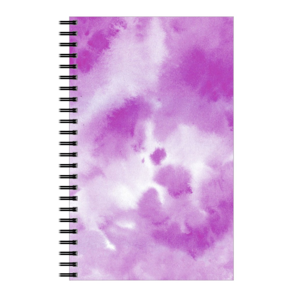 Watercolor Texture - Purple Notebook, 5x8, Purple