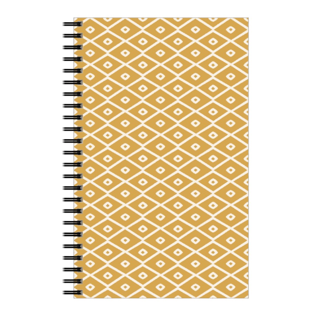 Pinecone Geo - Golden Notebook, 5x8, Yellow
