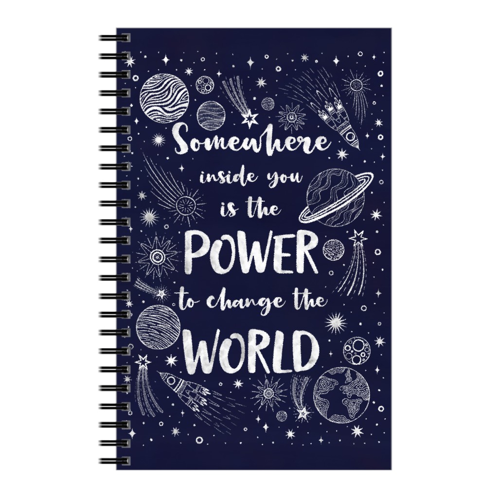 Power To Change Notebook, 5x8, Blue