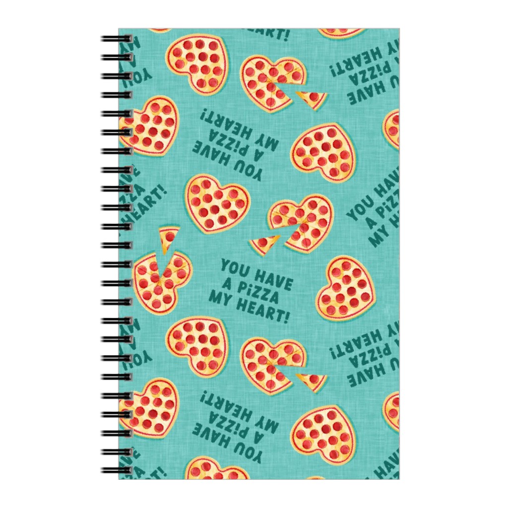 You Have a Pizza My Heart Notebook, 5x8, Green