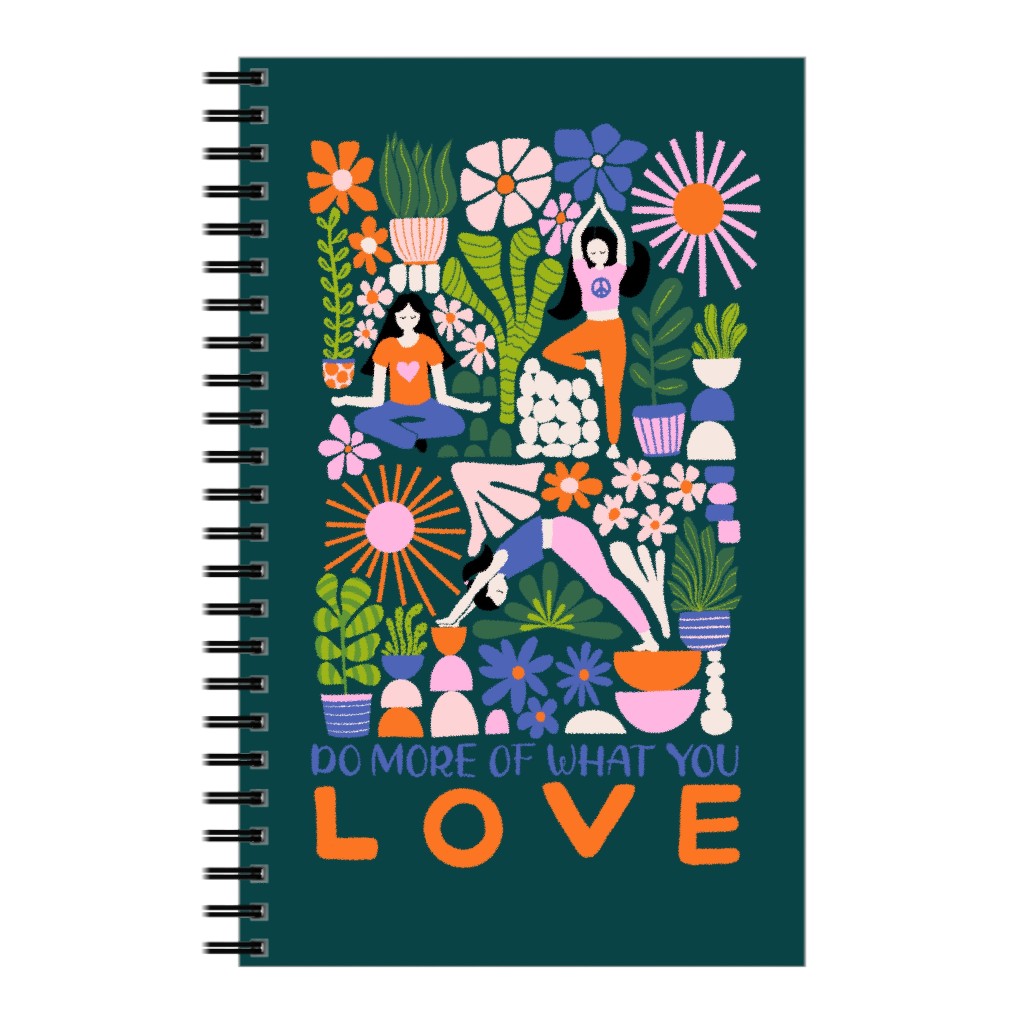 Yoga Women - Do What You Love Notebook, 5x8, Multicolor