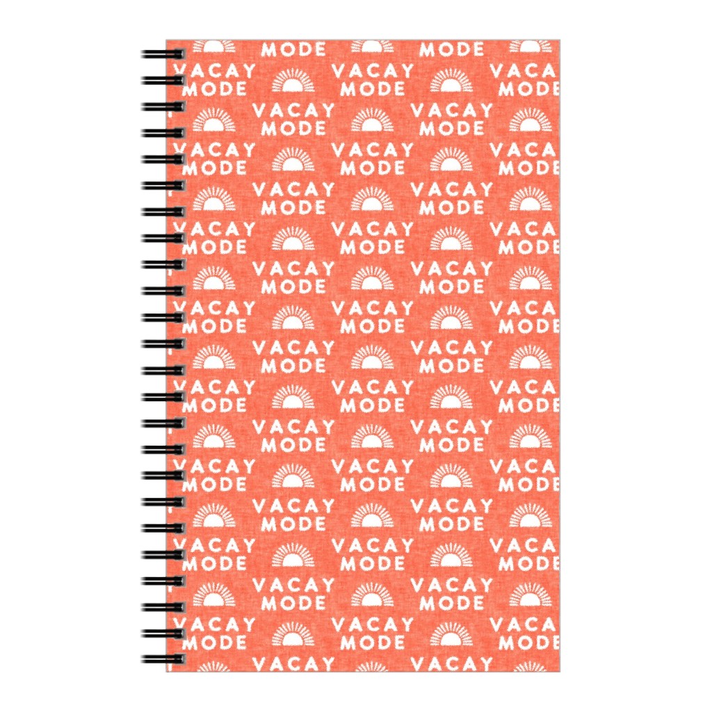 Vacay Mode and Sunshine Notebook, 5x8, Orange, Sedona