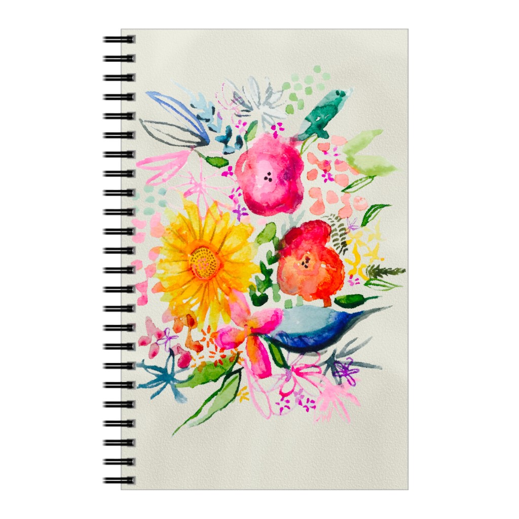 Summer Watercolor Floral Painting - Bright Notebook | Shutterfly