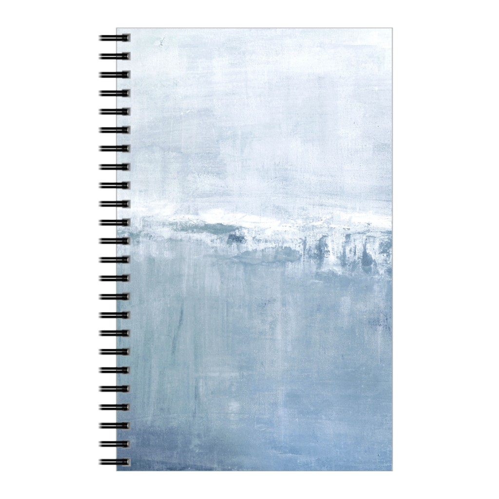 Left Tranquil Diptych - Blue Notebook, 5x8, Blue, True Blue
