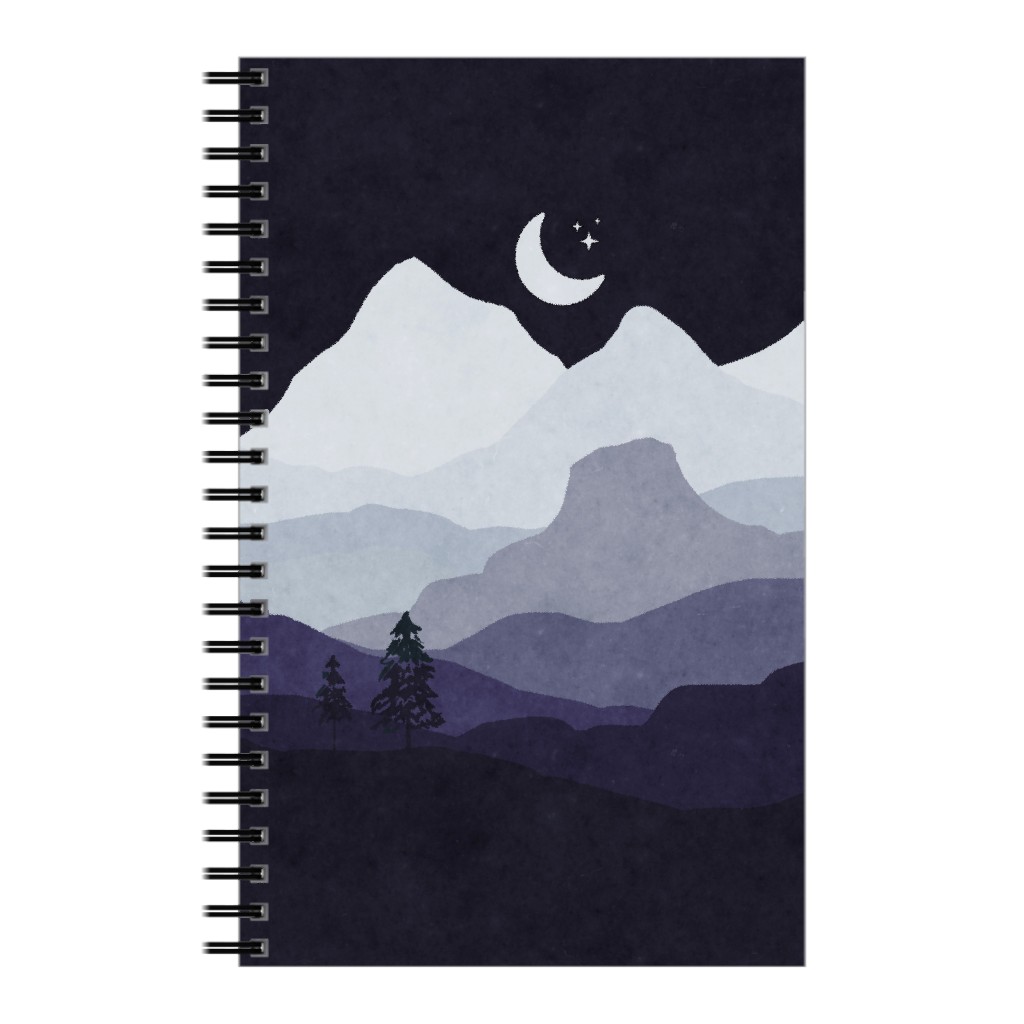 Mountain View Notebook, 5x8, Purple