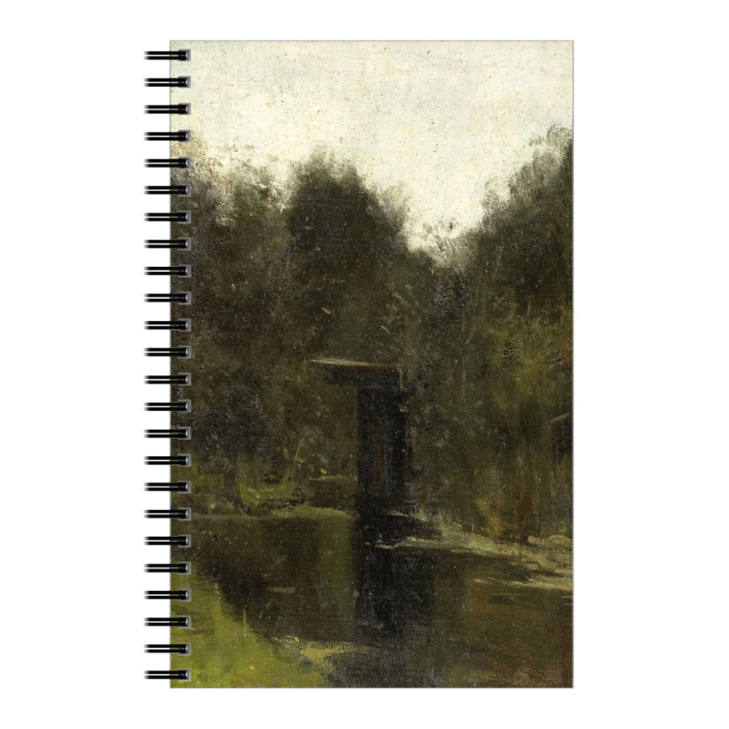 Moody Corner Pond Notebook, 5x8, Green