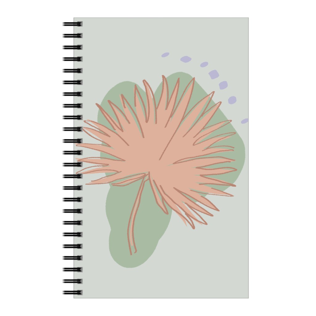 Modern Sabal Palm - Green Notebook, 5x8, Green, Classic Green