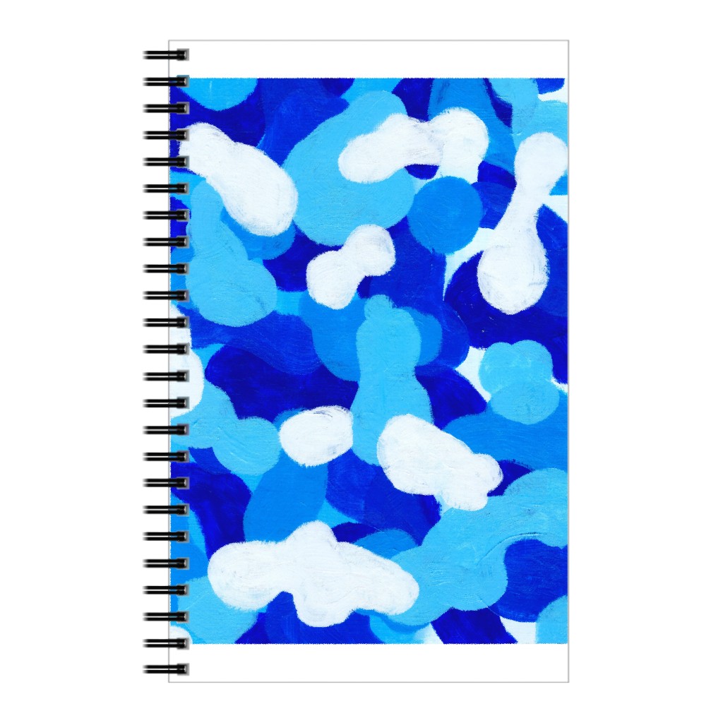Abstract Cloud - Blue Notebook, 5x8, Blue