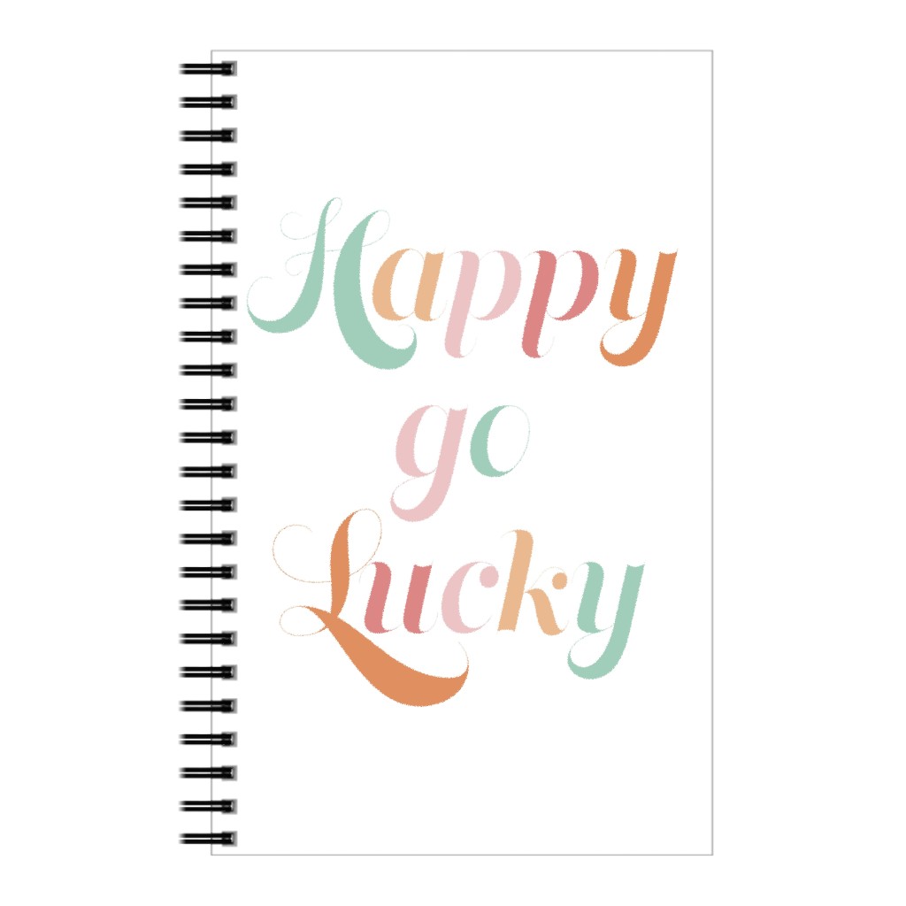 Happy Go Lucky - Multi Notebook, 5x8, Multicolor