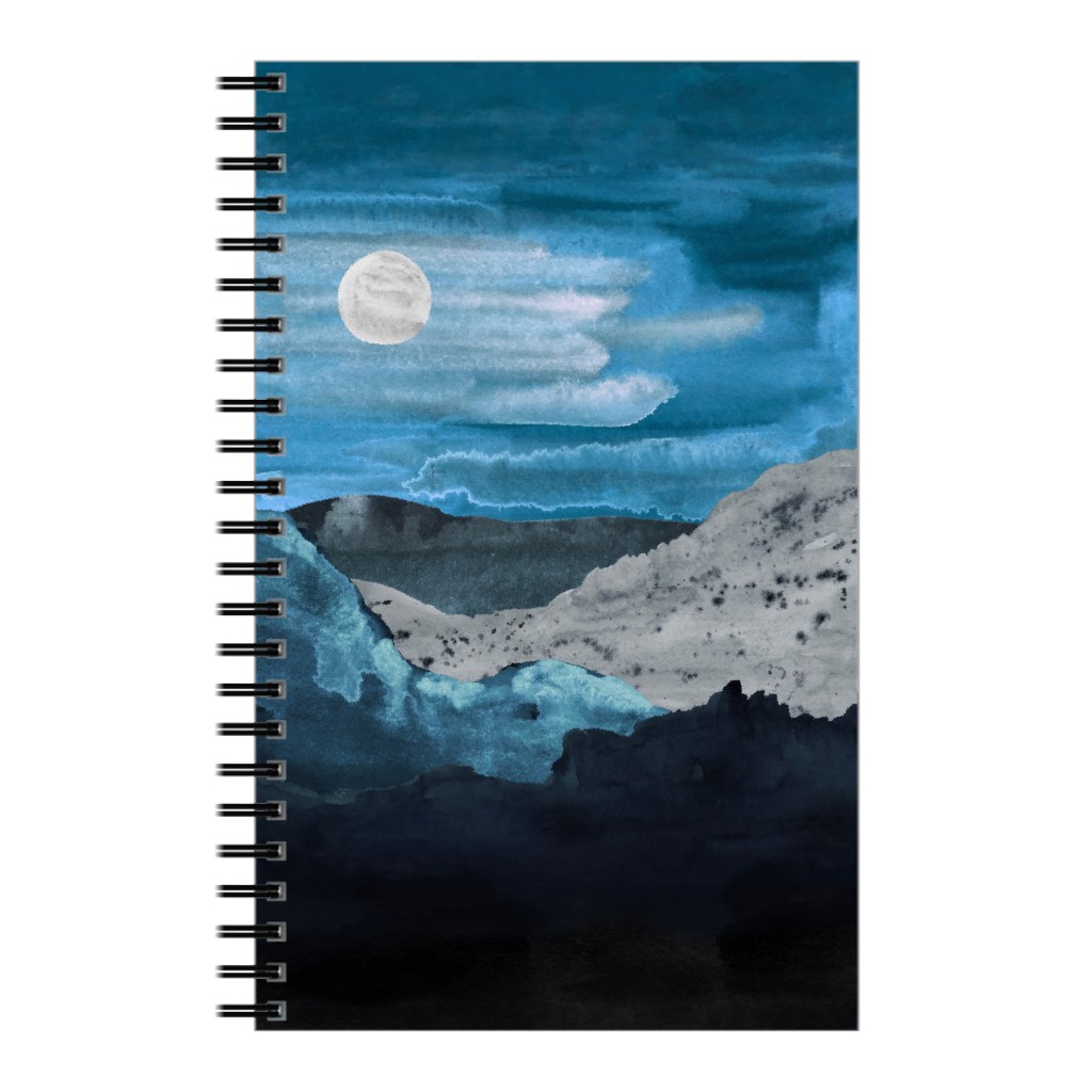 Canyon Night Notebook, 5x8, Blue