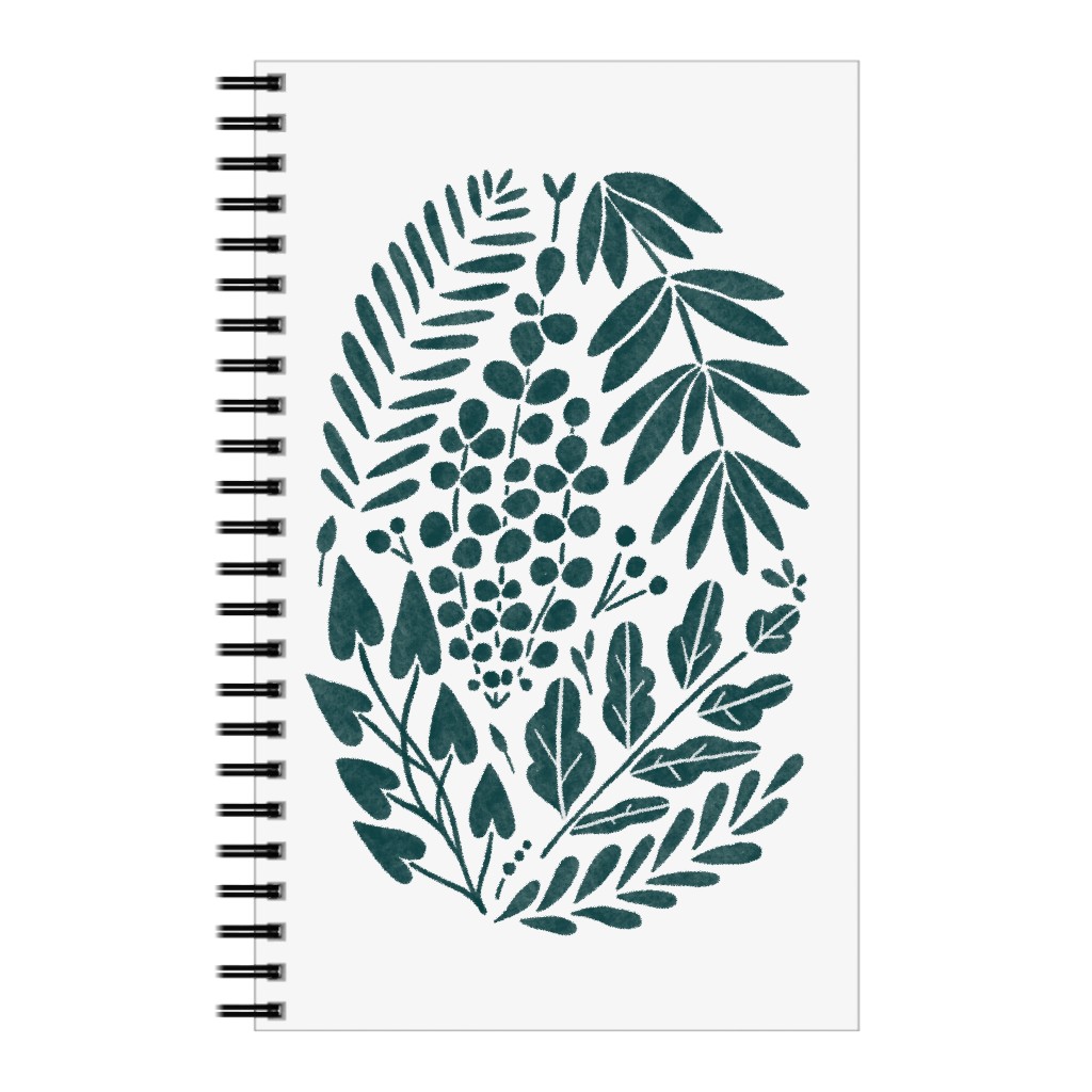 Botanical Composition Notebook, 5x8, Green