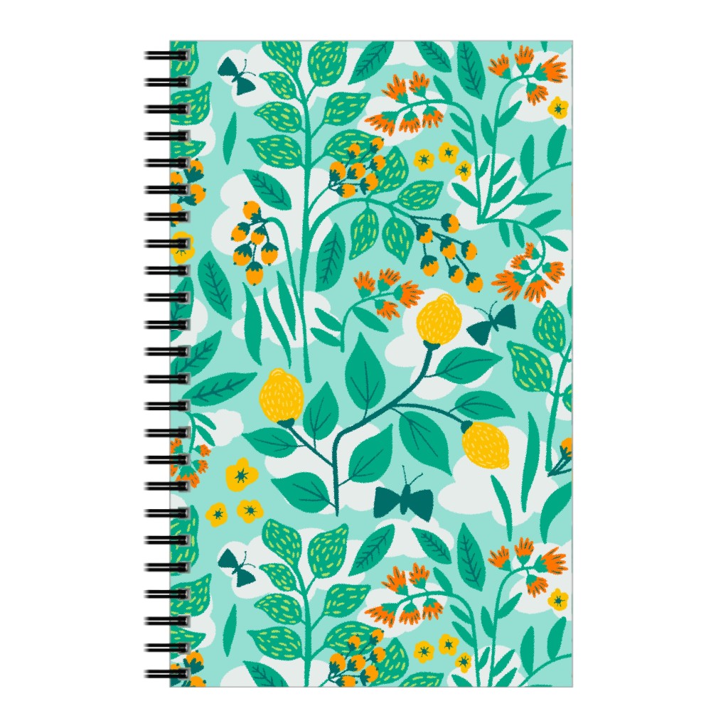 Color Garden - Green Notebook, 5x8, Green, Classic Green