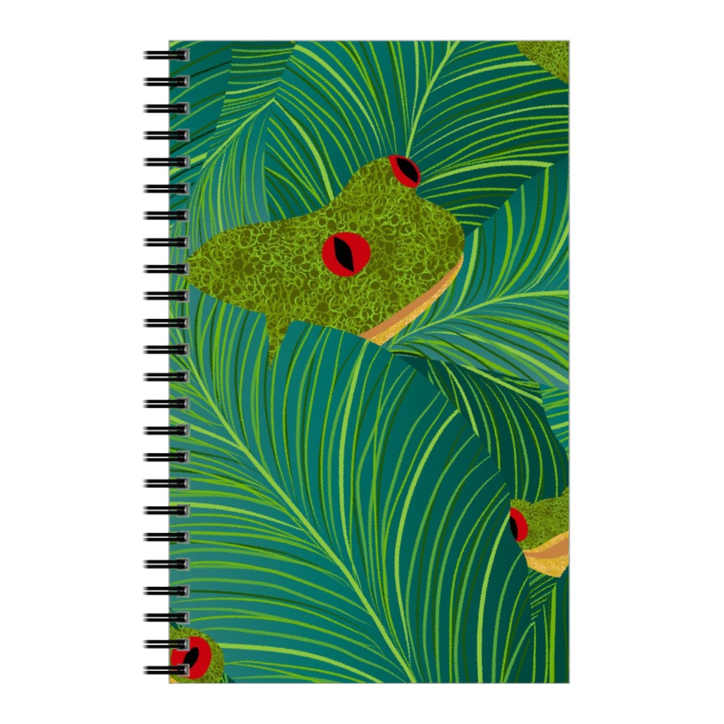 Island Peepers Notebook, 5x8, Green