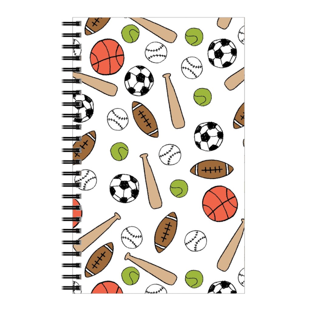 Sports - Multicolor Notebook, 5x8, Multicolor