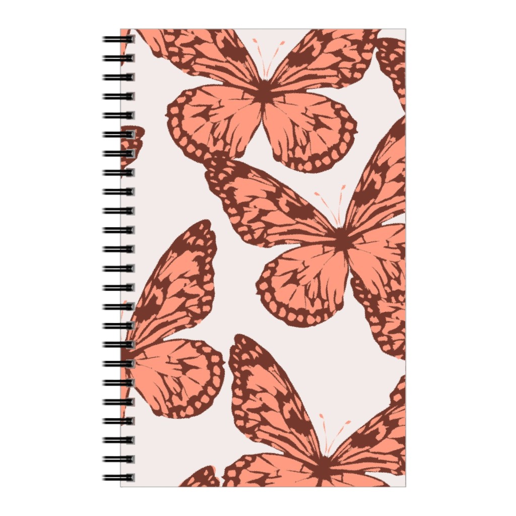 Butterfly Notebook, 5x8, Pink