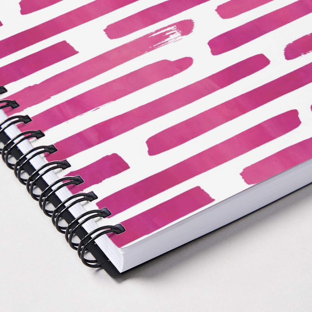 Watercolor Stripes - Berry Notebook | Shutterfly