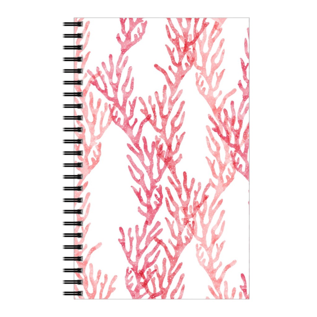 Coral - Pink Notebook, 5x8, Pink