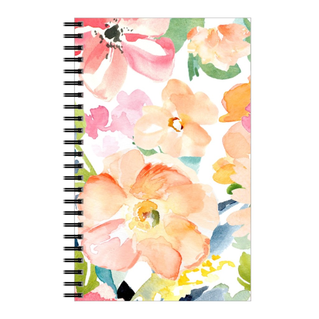 Floral Love Print Notebook, 5x8, Multicolor