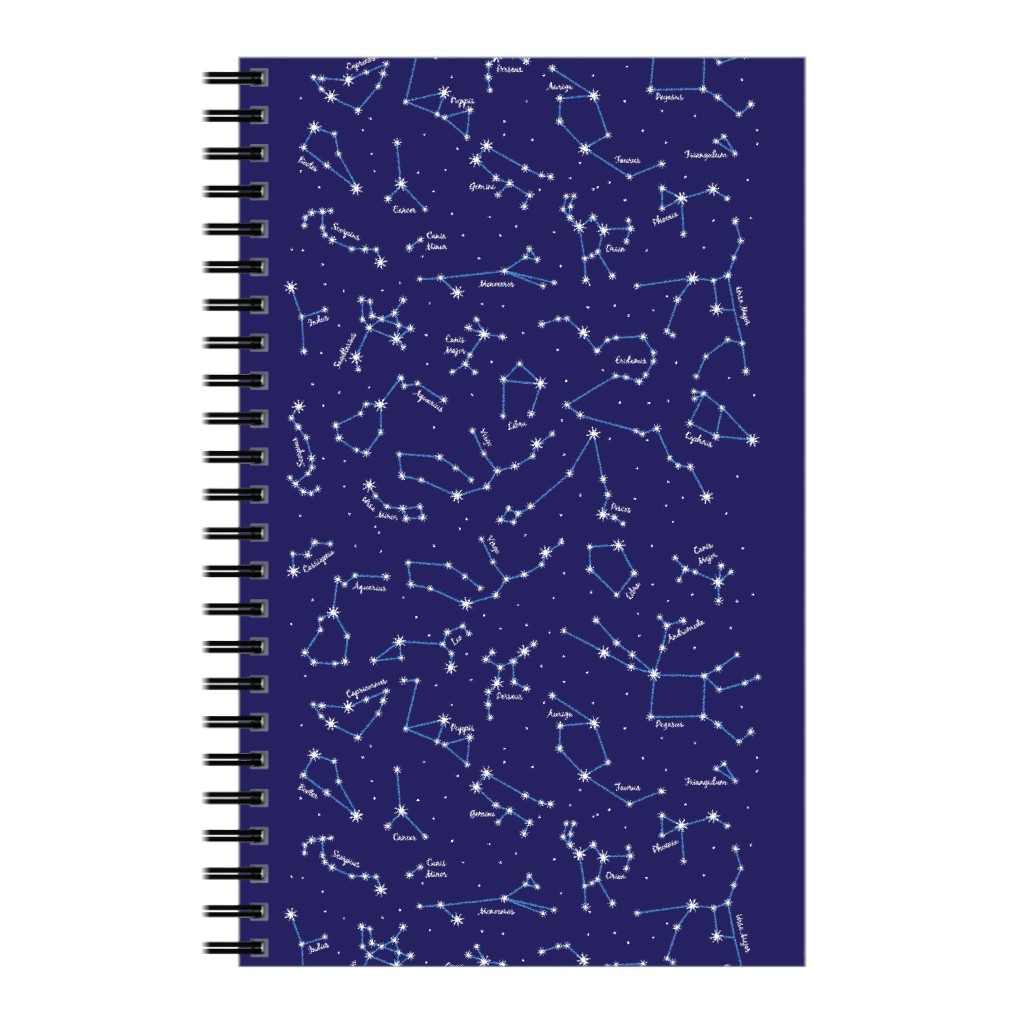 the Night Sky - Blue Notebook, 5x8, Blue