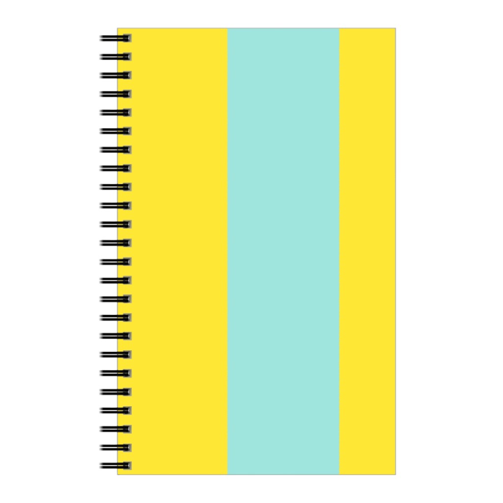 Vertical Stripes Notebook, 5x8, Blue