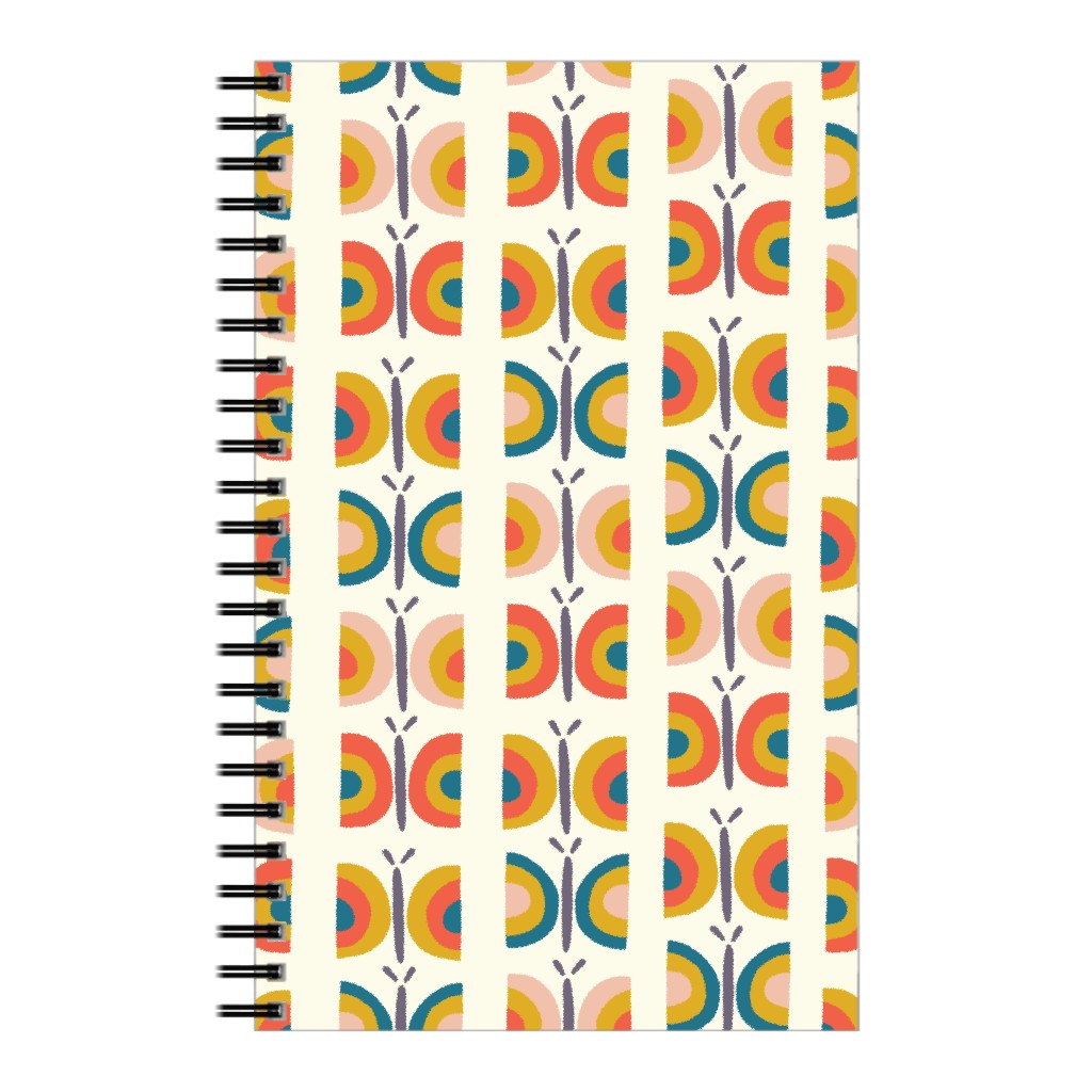 Retro Butterflies - Multi Notebook, 5x8, Multicolor