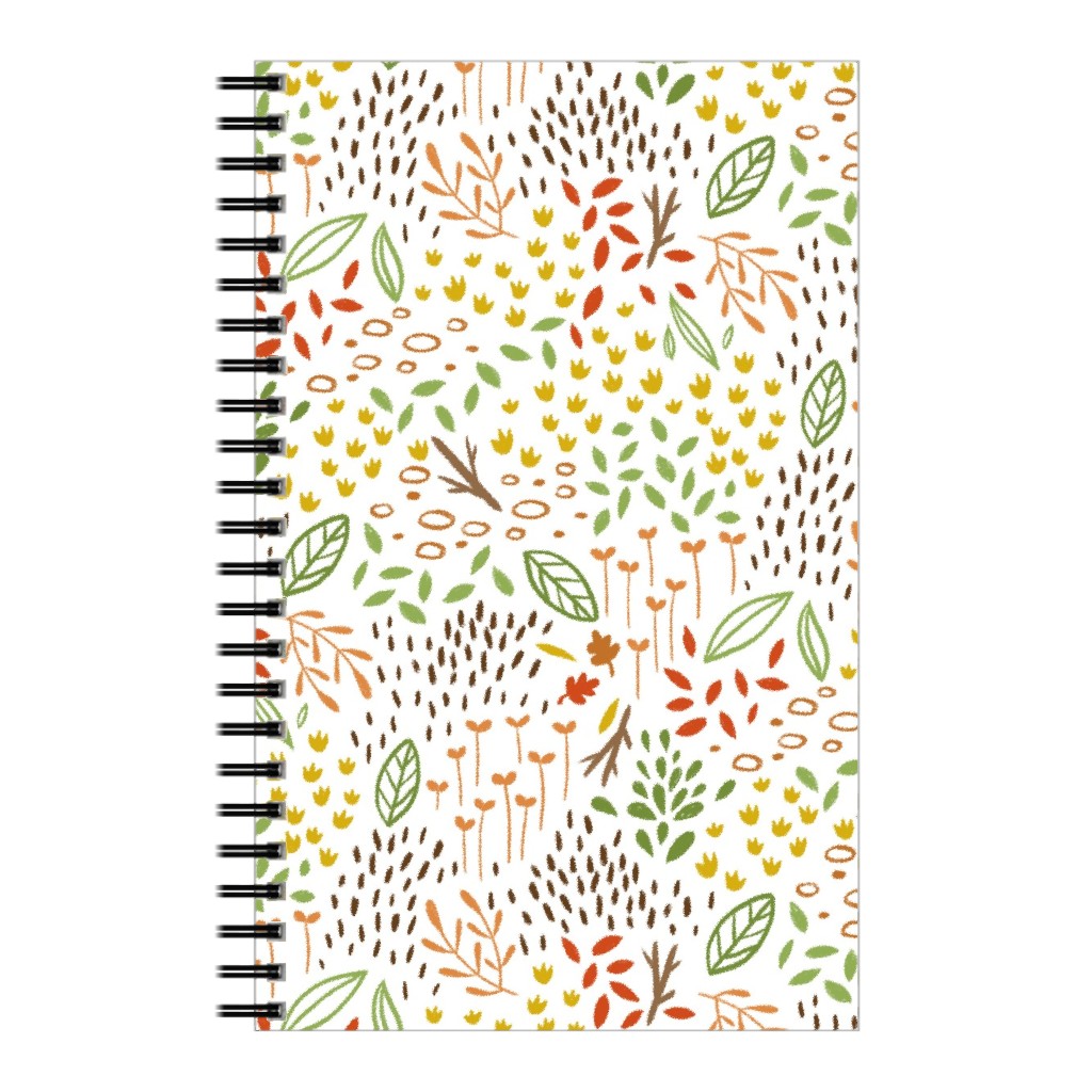 Tiny Leaves - Multi Notebook, 5x8, Multicolor