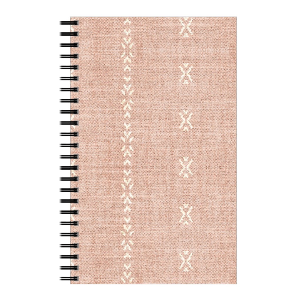 Playa Tribal Stripe - Pink Notebook, 5x8, Pink, Bright Pink