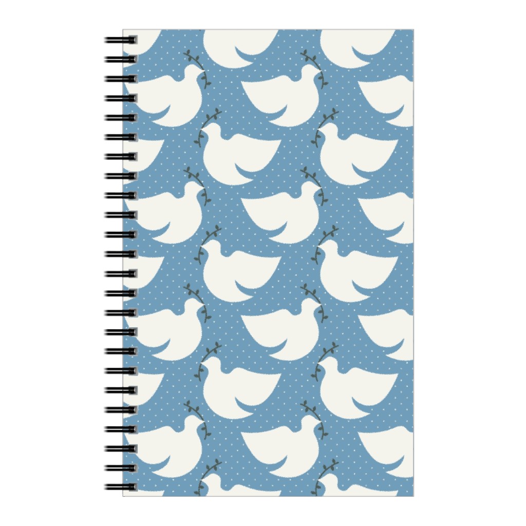 Bring Me Peace Notebook, 5x8, Blue