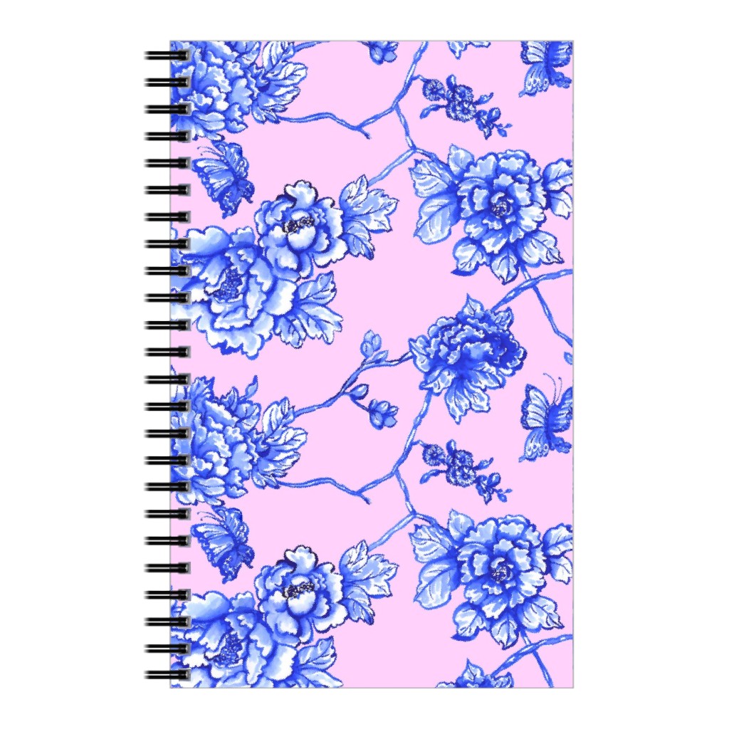 Chinoiserie Floral - Blush Notebook, 5x8, Pink