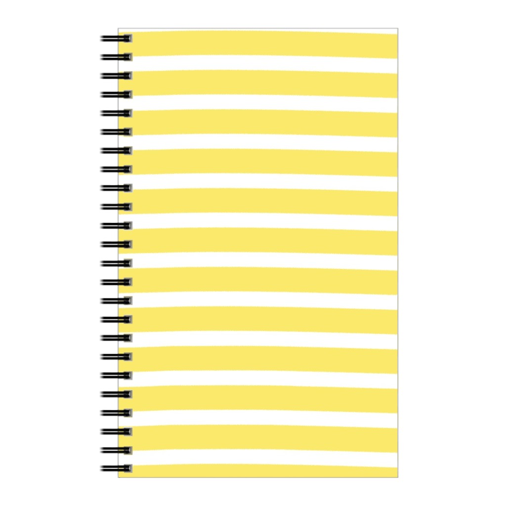 Wonky Stripe - Sunny Notebook, 5x8, Yellow