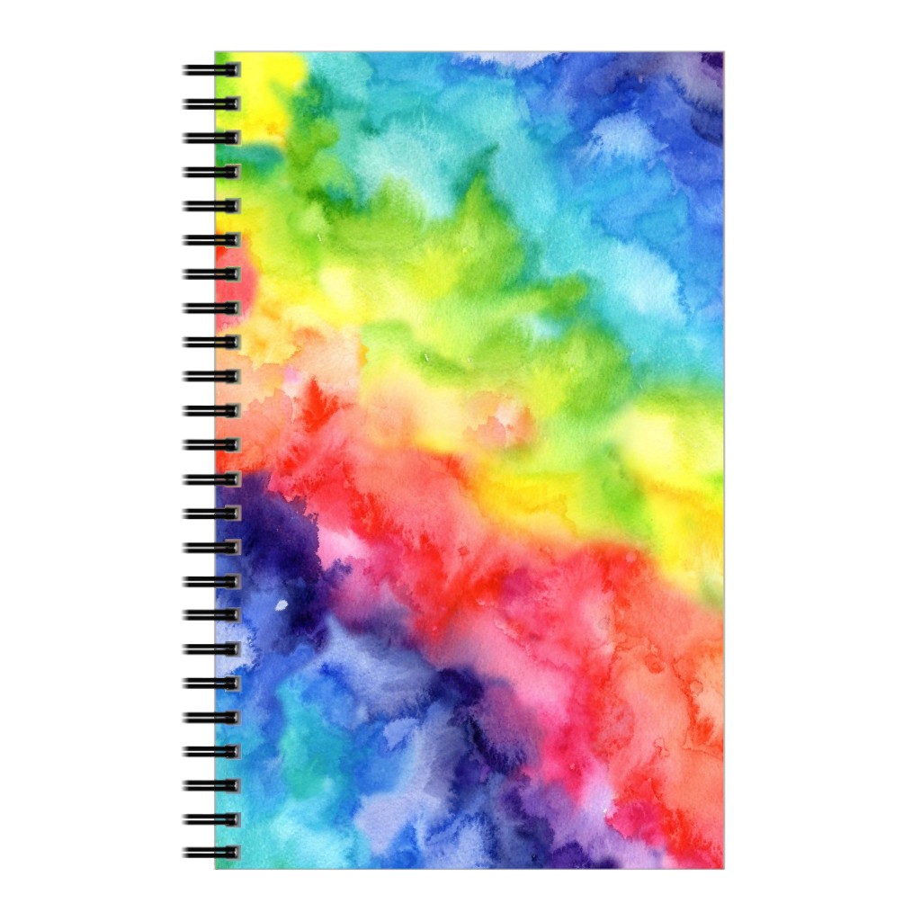 Rainbow Watercolor Wash Notebook, 5x8, Multicolor