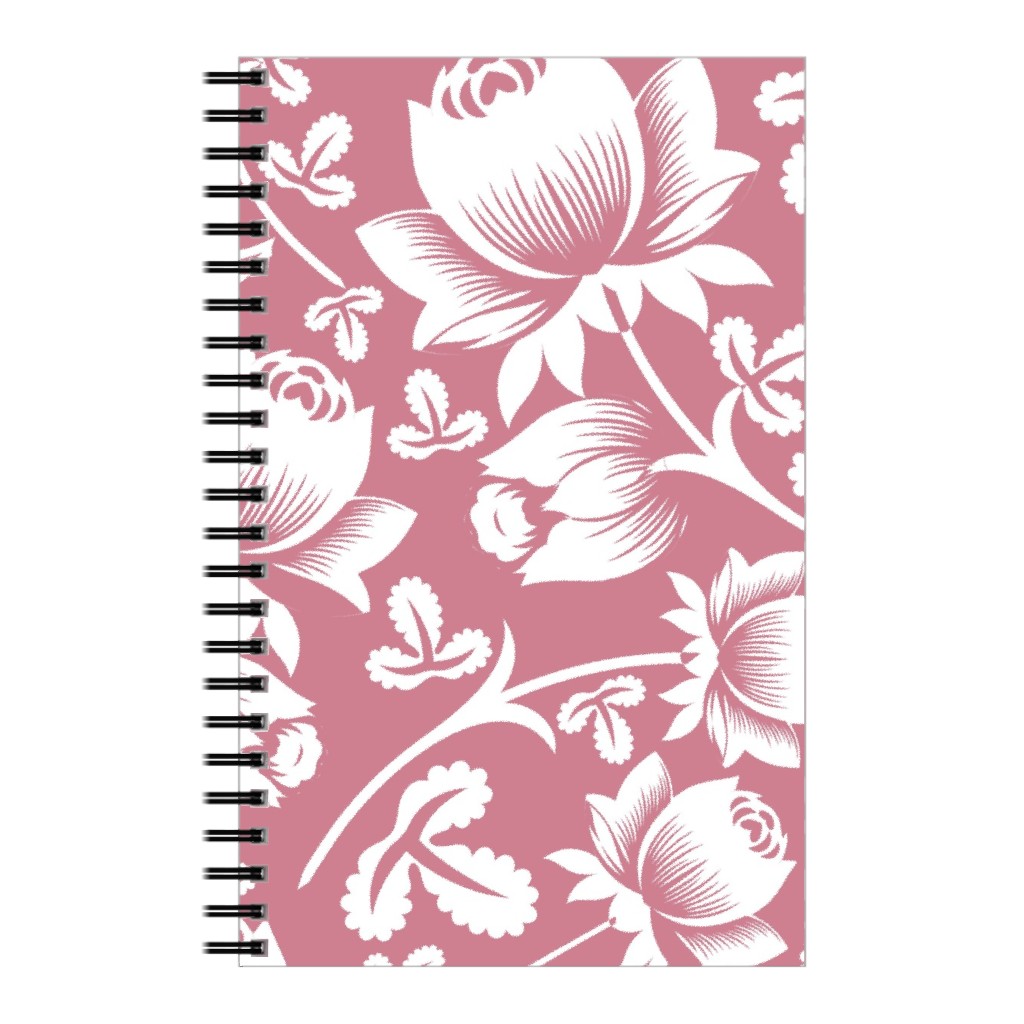 Lovely Rose Flower Pink and White Notebook Shutterfly