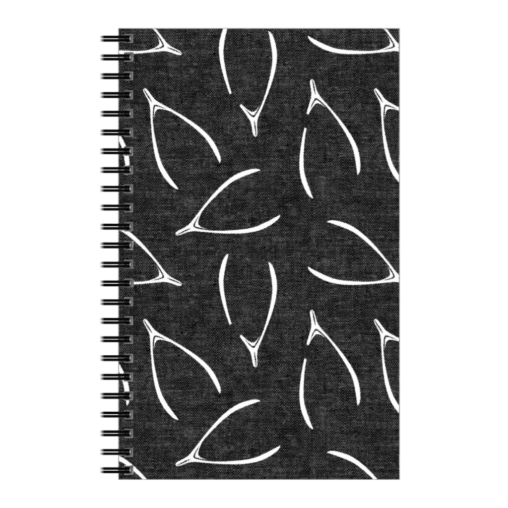 Wishbones - Gray Notebook, 5x8, Gray