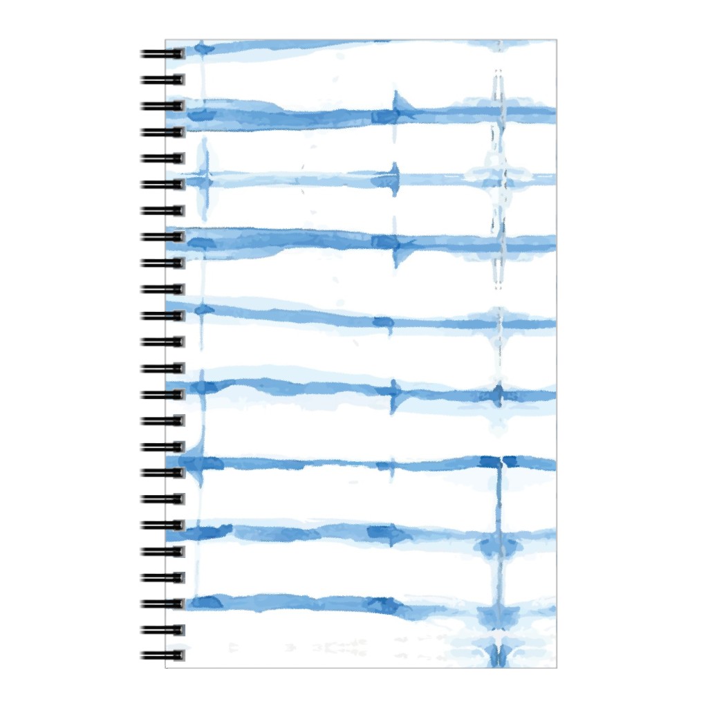 Shibori - Blue Notebook, 5x8, Blue